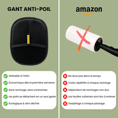 Gant Anti-Poils Réutilisable & Écologique
